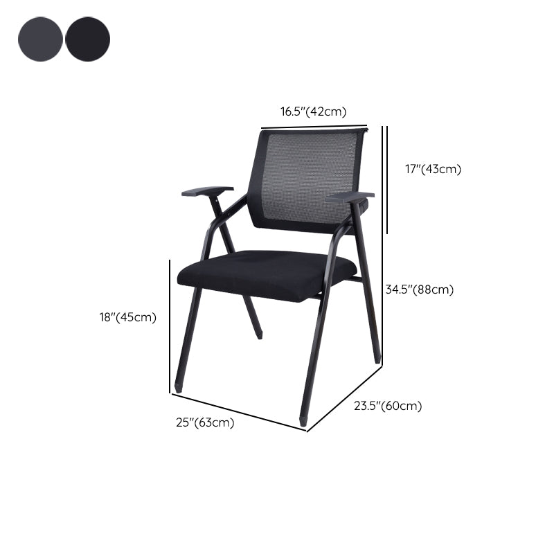 Contemporary Microfiber Arm Chair Conference Mid-Back Office Chair Clearhalo 'furn' 'furn_office_chair' 'Furniture' 'Office Chairs' 'Office Furniture' 'office_chair' 6232755