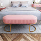 Modern Velvet Foam Bench Oval Solid Color Bench with Legs for Bedroom Clearhalo 'Benches' 'Chairs & Seating' 'furn' 'furn_benches' 'Furniture' 'Living Room Furniture' 6232764