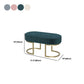 Modern Velvet Foam Bench Oval Solid Color Bench with Legs for Bedroom Clearhalo 'Benches' 'Chairs & Seating' 'furn' 'furn_benches' 'Furniture' 'Living Room Furniture' 6232776
