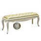 Rectangle Seating Bench Cushioned Upholstered Entryway and Bedroom Bench 47"L x 18"W x 19"H Light Gold Clearhalo 'Benches' 'Chairs & Seating' 'furn' 'furn_benches' 'Furniture' 'Living Room Furniture' 6232785