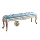 Rectangle Seating Bench Cushioned Upholstered Entryway and Bedroom Bench 59.1"L x 15.7"W x 18.9"H Blue Clearhalo 'Benches' 'Chairs & Seating' 'furn' 'furn_benches' 'Furniture' 'Living Room Furniture' 6232789