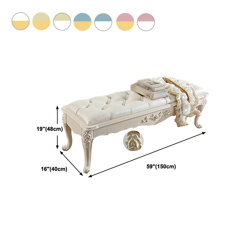 Rectangle Seating Bench Cushioned Upholstered Entryway and Bedroom Bench Clearhalo 'Benches' 'Chairs & Seating' 'furn' 'furn_benches' 'Furniture' 'Living Room Furniture' 6232801