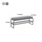17" H Modern Metal Seating Bench Cushioned Entryway Bench with Legs Clearhalo 'Benches' 'Chairs & Seating' 'furn' 'furn_benches' 'Furniture' 'Living Room Furniture' 6232821