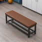 Contemporary Upholstered Bench Rectangle 14"Wide Bench with Shelves Clearhalo 'Benches' 'Chairs & Seating' 'furn' 'furn_benches' 'Furniture' 'Living Room Furniture' 6232824