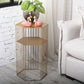 Hexagon Top Side Table Mid-Century Modern Ironcraft Frame End Table Clearhalo 'Coffee & Accent Tables' 'End & Side Tables' 'end_side_tables' 'furn' 'furn_end_side_tables' 'Furniture' 'Living Room Furniture' 6235511