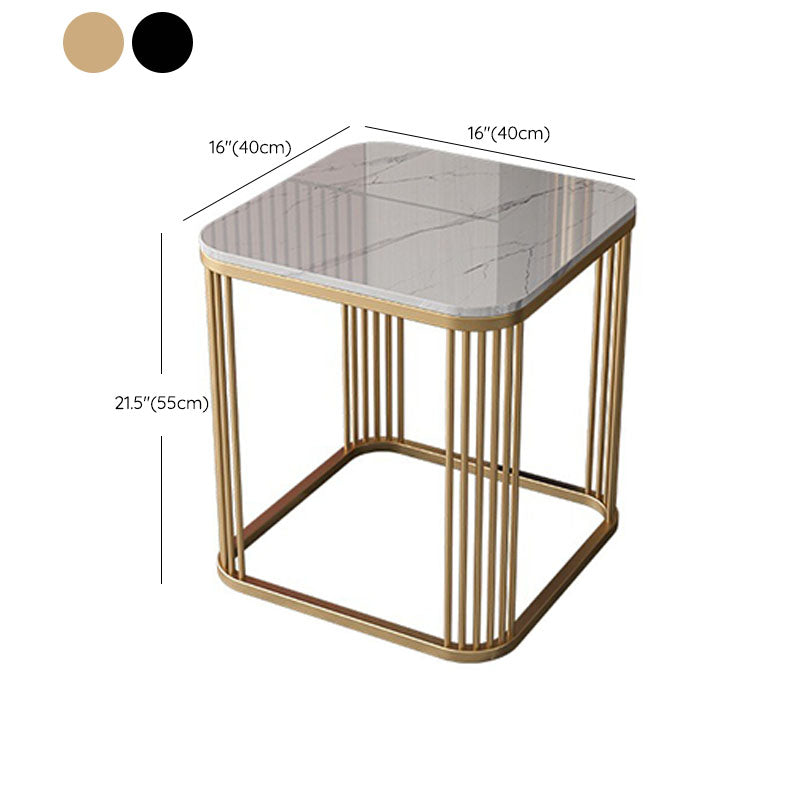 Mesa de pizarra cuadrada de la tabla de altura de marco contemporáneo, 21.7 "de alto