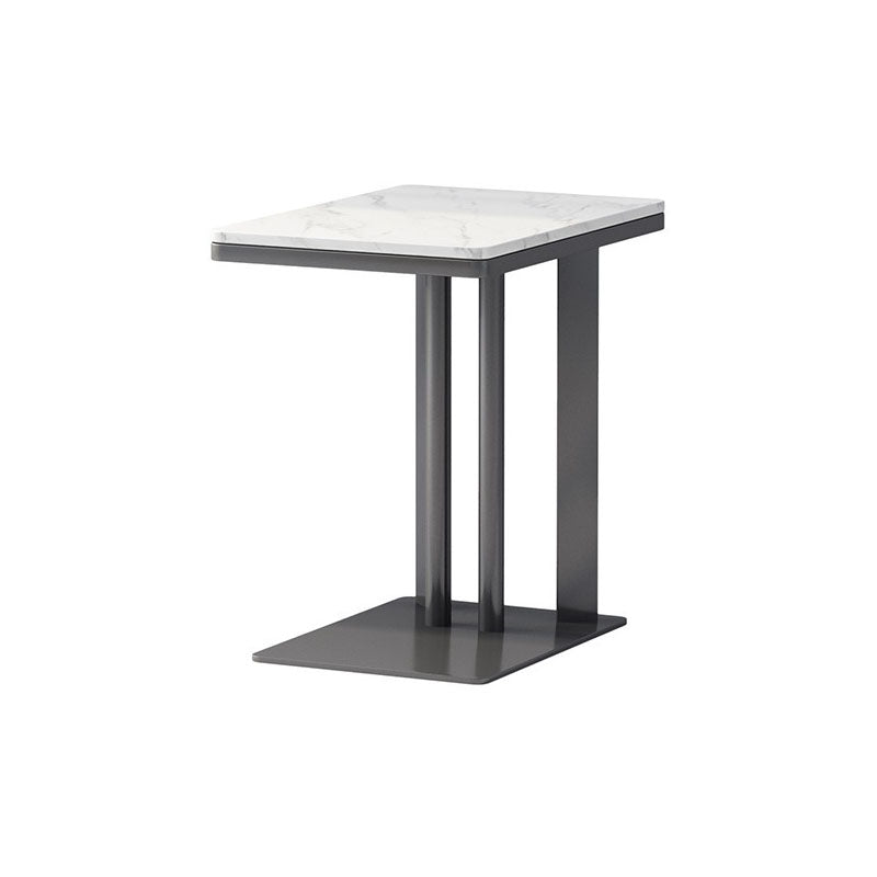 Mesa de tobogán de la parte superior de la pizarra contemporánea Metal C de metal C, 21.7 "de alto