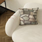 Contemporary 29.52" H White Wool Square Arm Sofa for Living Room