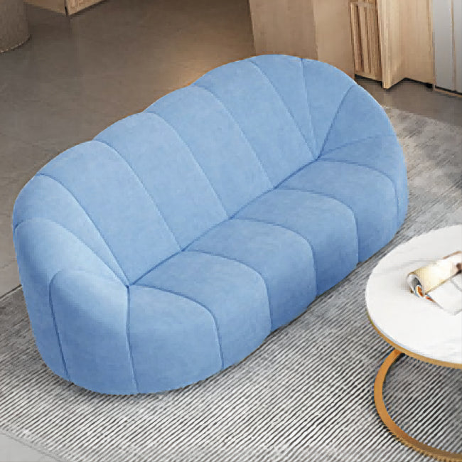 Contemporary Sloped Arms Sofa with Tight Back for Living Room