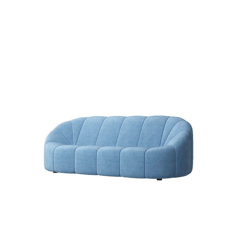 Contemporary Sloped Arms Sofa with Tight Back for Living Room