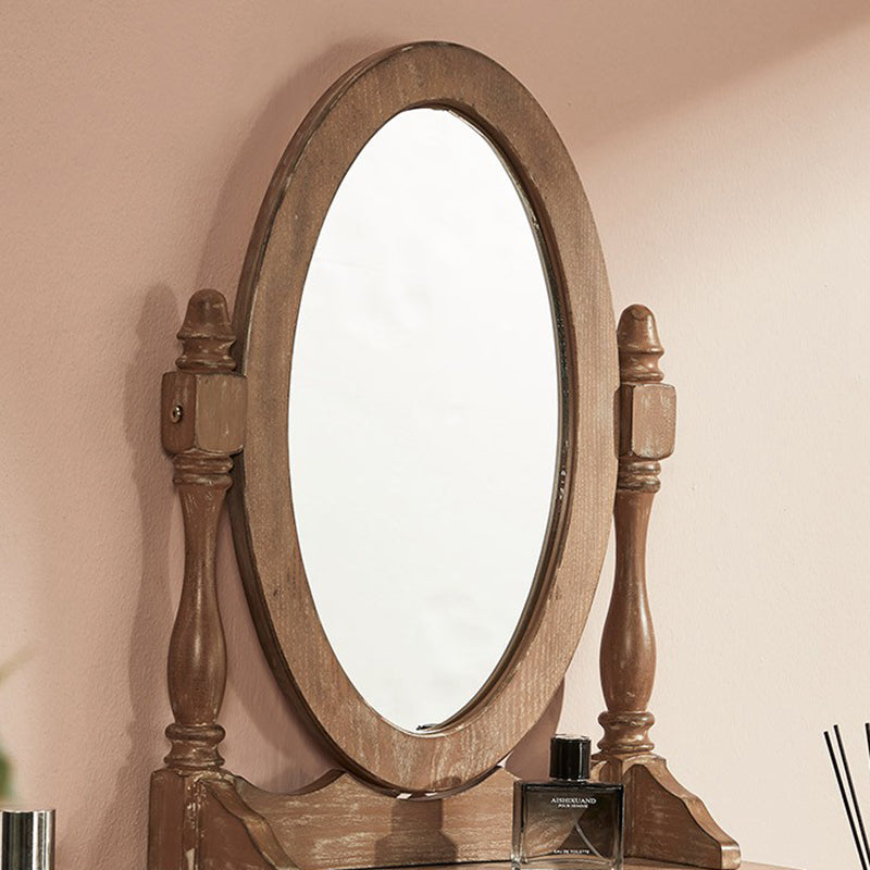 Victorian White Makeup Vanity Desk Table Solid Wood Dressing Table Stool Set Clearhalo 'Bedroom Furniture' 'furn' 'furn_makeup_vanities' 'Furniture' 'Makeup Vanities' 'makeup_vanities' 6235776