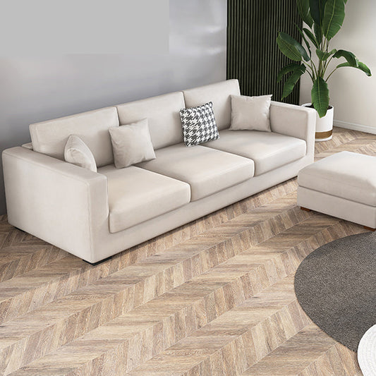 Modern 33,46 "H Faux Leder 3-Sitzer-Quadratarmsofa für Wohnzimmer