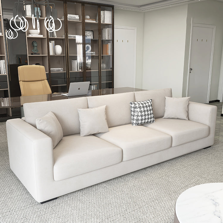 Modern 33,46 "H Faux Leder 3-Sitzer-Quadratarmsofa für Wohnzimmer