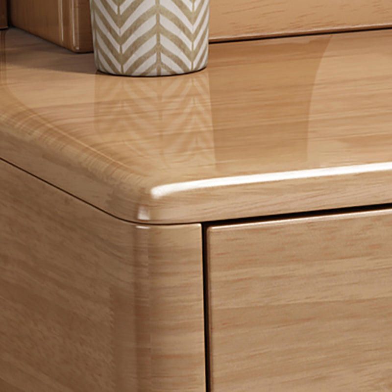 Trucco vanità in piedi in legno solido 5 cassetti di stoccaggio contemporanei