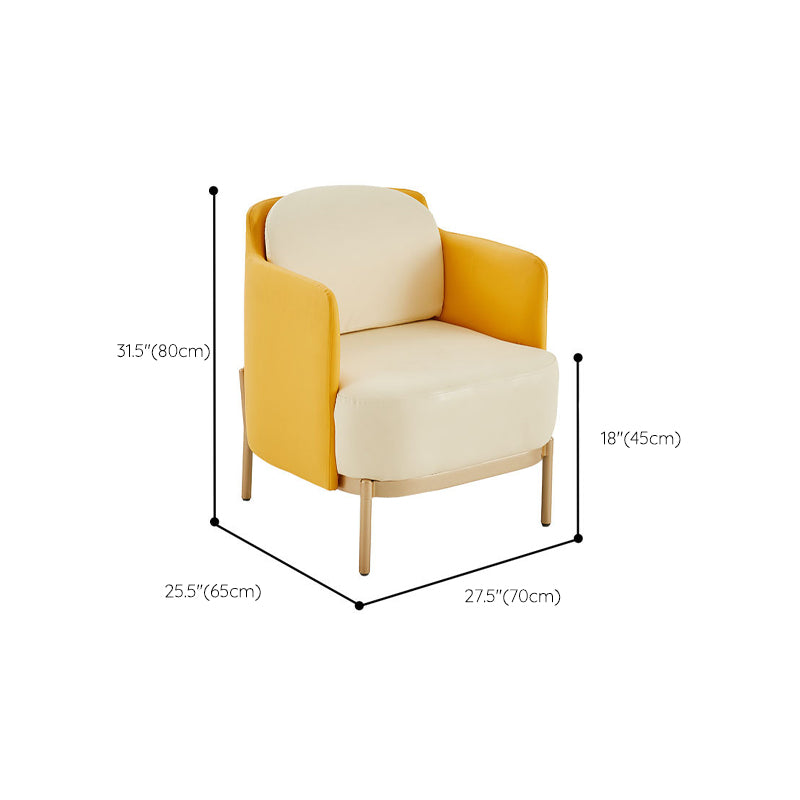 Contemporary Beige Curved Sofa in Genuine Leather with Tight Back Clearhalo 'furn' 'furn_sofas' 'Furniture' 'Living Room Furniture' 'Sofa' 'sofas' 6235898