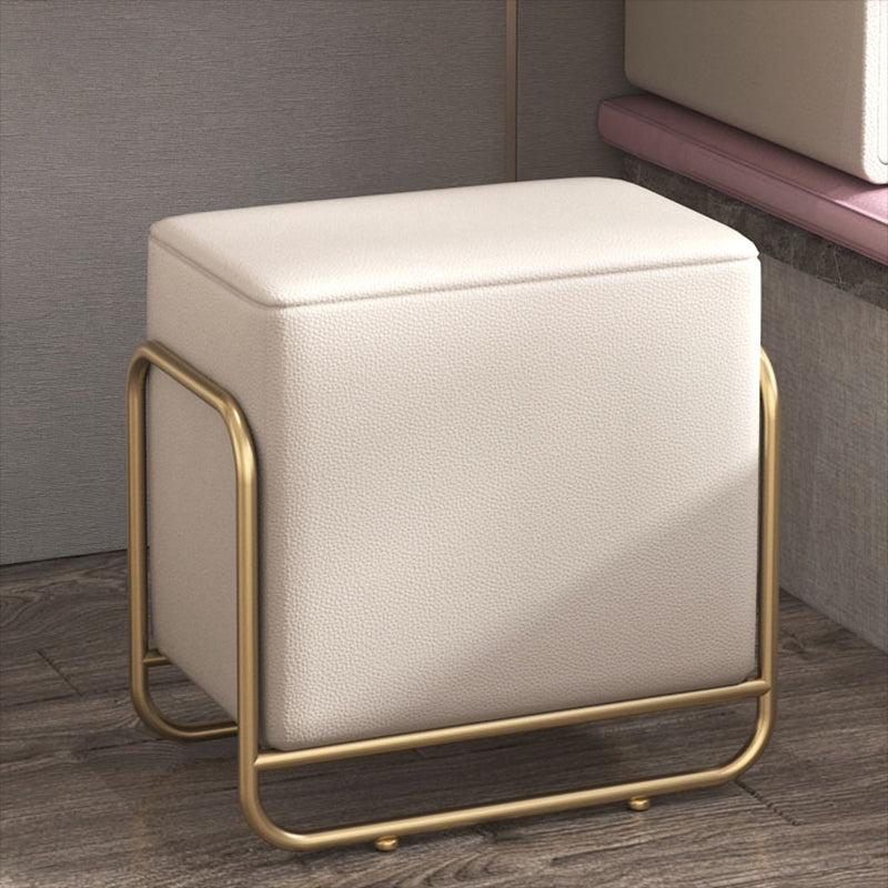 Cassetti doppi glam Camera da letto in pelle finta con tavolo da trucco e vanità per il trucco delle feci