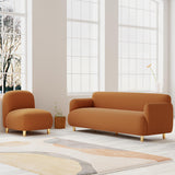 Faux Ledersofa 27,55 "H eingebrauchtes Armsofa für Wohnzimmer