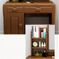 Bedroom Traditions Mirror Double Drawers Solid Wood Standing Make-up Vanity