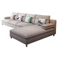 Pillow Top Arm Sectional Modern Linen 4-seat 125.98" Wide Sectional Clearhalo 'furn' 'furn_sectionals' 'Furniture' 'Living Room Furniture' 'Sectionals' 6236057