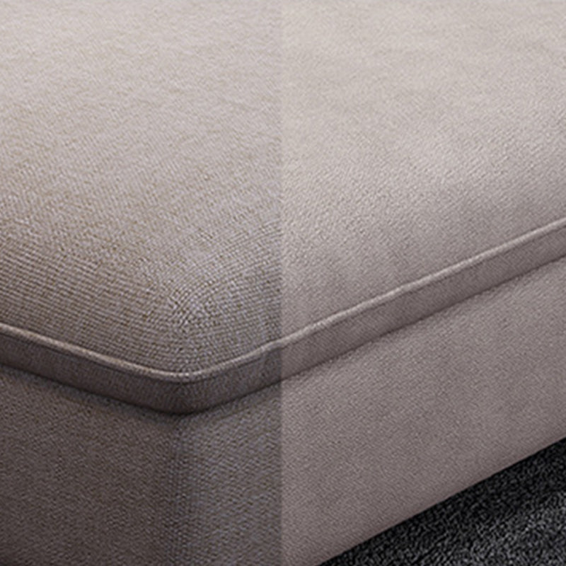 Pillow Top Arm Sectional Modern Linen 4-seat 125.98" Wide Sectional Clearhalo 'furn' 'furn_sectionals' 'Furniture' 'Living Room Furniture' 'Sectionals' 6236060