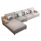 Pillow Top Arm Sectional Modern Linen 4-seat 125.98" Wide Sectional Clearhalo 'furn' 'furn_sectionals' 'Furniture' 'Living Room Furniture' 'Sectionals' 6236062