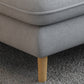 Flared Arm Sectional Sofa Modern 4-seater Fabric Sectional in Grey Clearhalo 'furn' 'furn_sectionals' 'Furniture' 'Living Room Furniture' 'Sectionals' 6236071