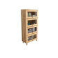 Armoire de rangement en bois massif naturel 31,5 pouces de large armoire d'accent de porte en verre de largeur