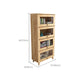 Armoire de rangement en bois massif naturel 31,5 pouces de large armoire d'accent de porte en verre de largeur