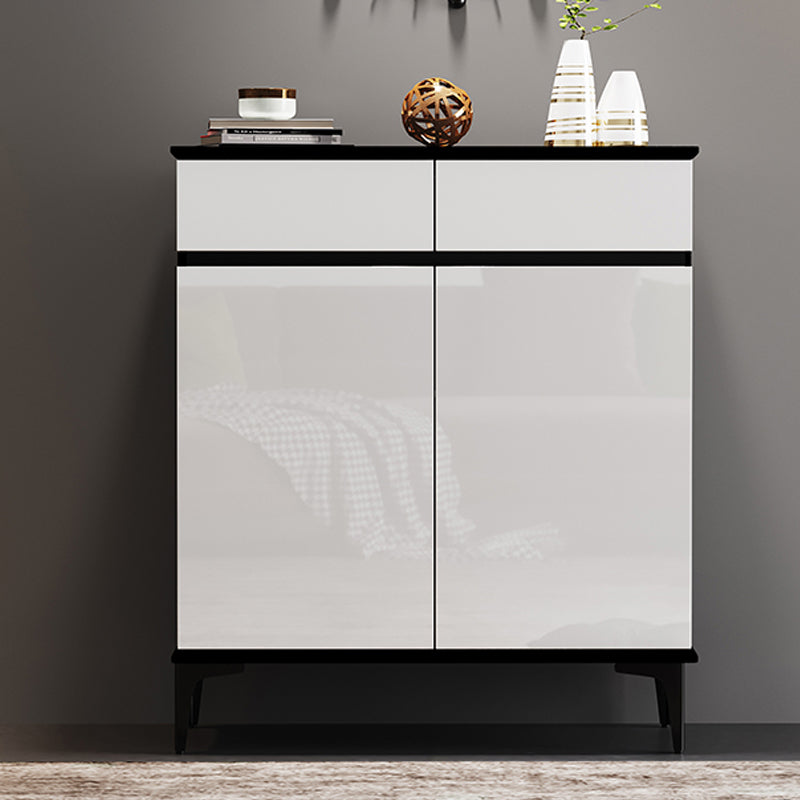 Moderno moderno moderno 39,4 "2/34 - cassetto grigio e nero armadio