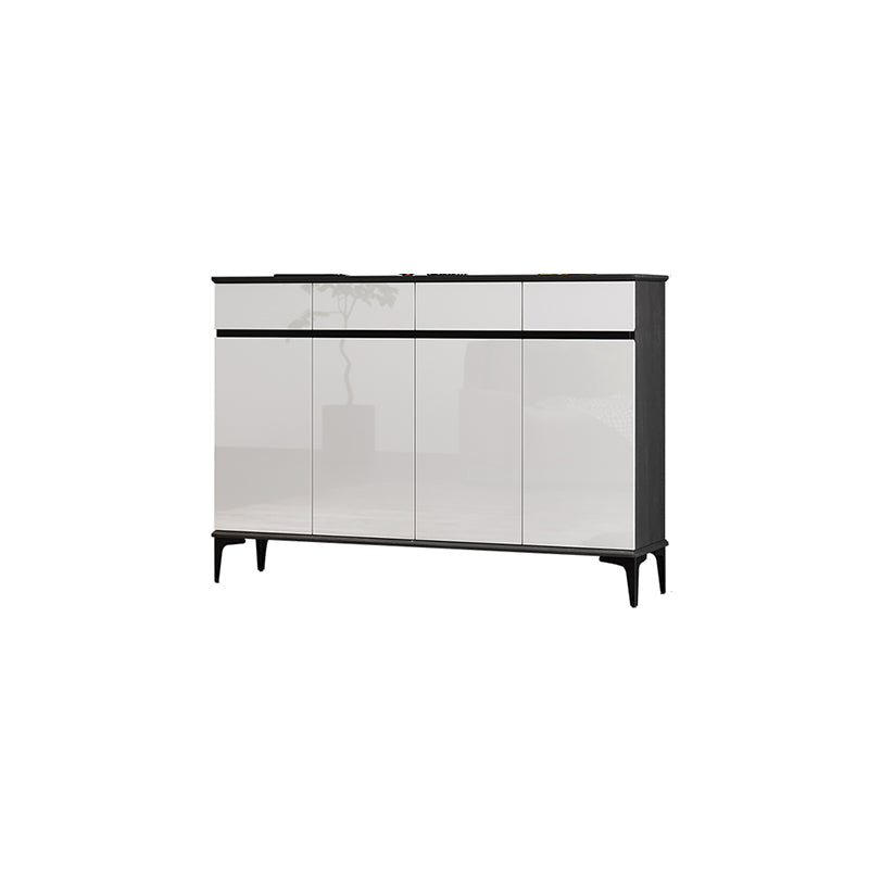 Moderno moderno moderno 39,4 "2/34 - cassetto grigio e nero armadio