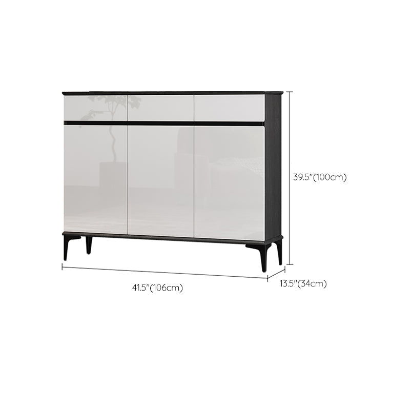 Moderno moderno moderno 39,4 "2/34 - cassetto grigio e nero armadio