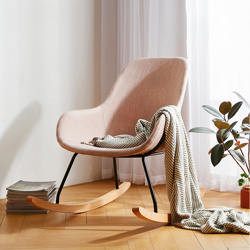 Linen Sled Base Chair 35.43" Wide Arms Included Chair with Black Legs