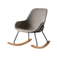 Linen Sled Base Chair 35.43" Wide Arms Included Chair with Black Legs