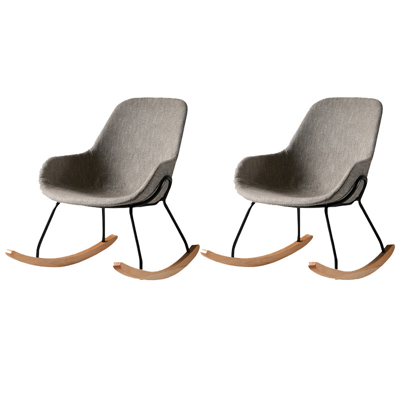 Linen Sled Base Chair 35.43" Wide Arms Included Chair with Black Legs