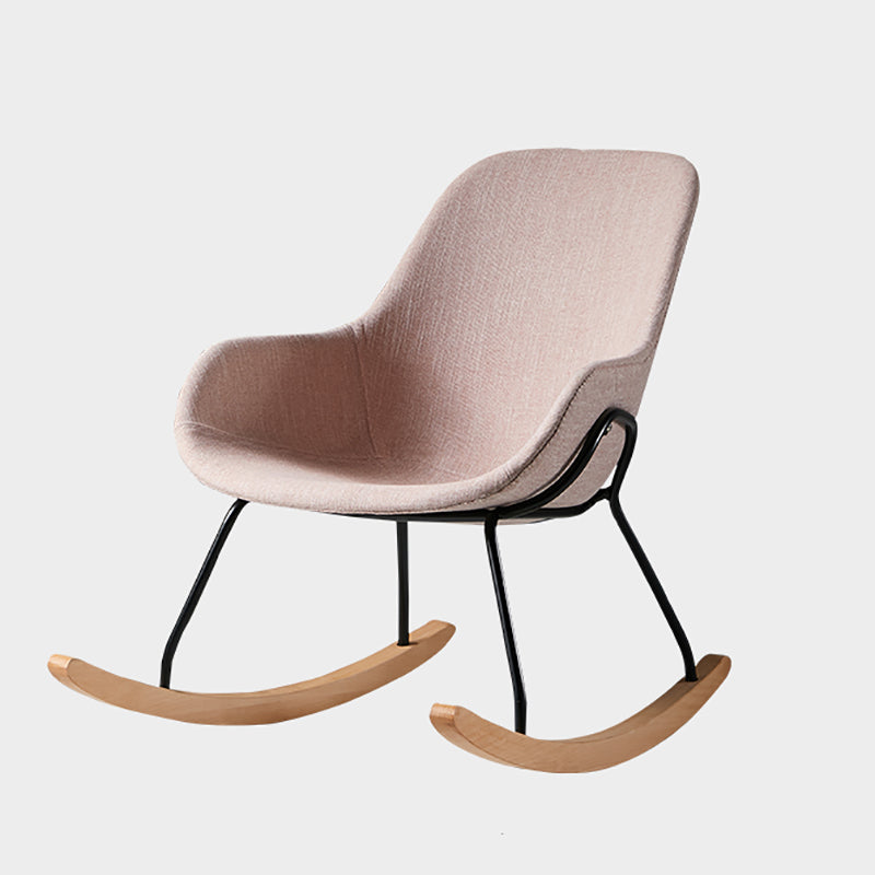 Linen Sled Base Chair 35.43" Wide Arms Included Chair with Black Legs