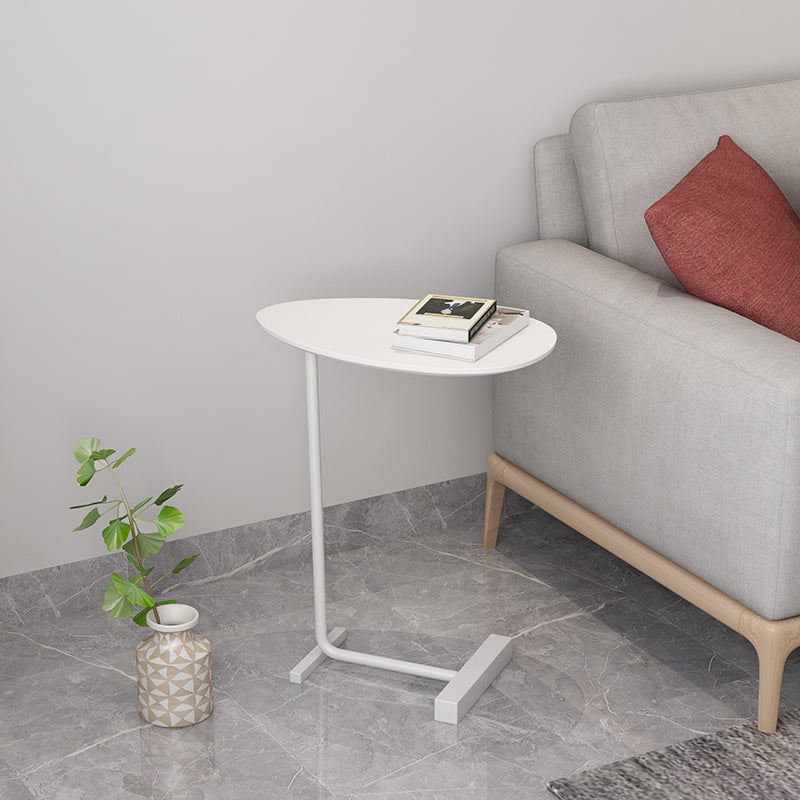 23.6inch Tall Modern C Corner Table Solid Wood Side End Table White White 1 Clearhalo 'Coffee & Accent Tables' 'End & Side Tables' 'end_side_tables' 'furn' 'furn_end_side_tables' 'Furniture' 'Living Room Furniture' 6236434