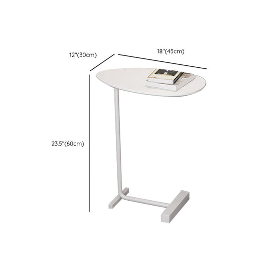 23.6inch Tall Modern C Corner Table Solid Wood Side End Table Clearhalo 'Coffee & Accent Tables' 'End & Side Tables' 'end_side_tables' 'furn' 'furn_end_side_tables' 'Furniture' 'Living Room Furniture' 6236470