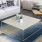 Table basse à base de cadre Table de cocktail carrée extensible en métal