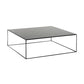 Table basse à base de cadre Table de cocktail carrée extensible en métal