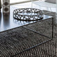 Table basse à base de cadre Table de cocktail carrée extensible en métal