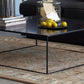 Table basse à base de cadre Table de cocktail carrée extensible en métal