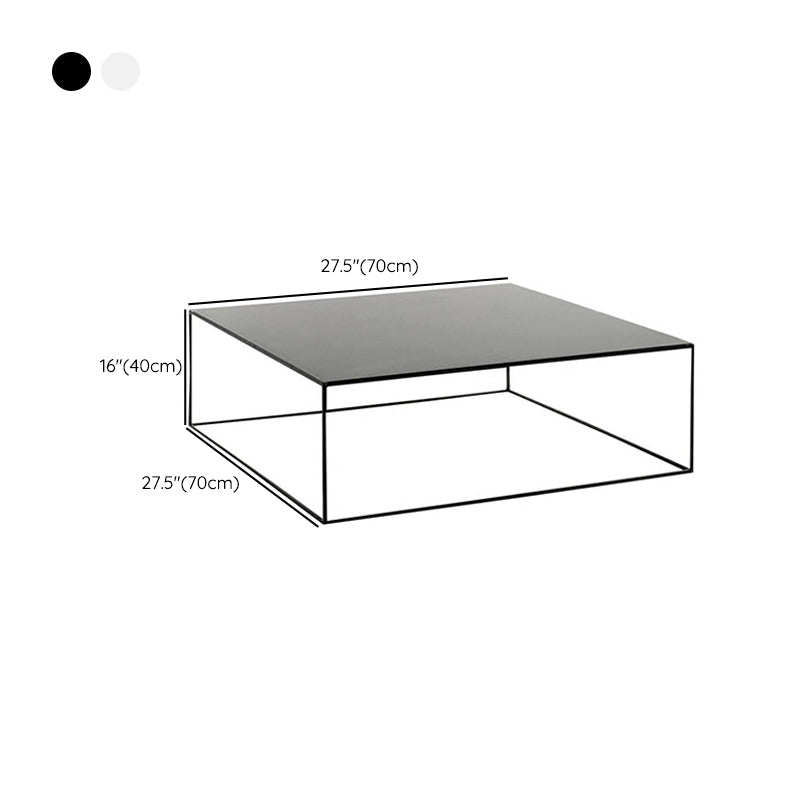 Table basse à base de cadre Table de cocktail carrée extensible en métal