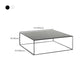 Table basse à base de cadre Table de cocktail carrée extensible en métal