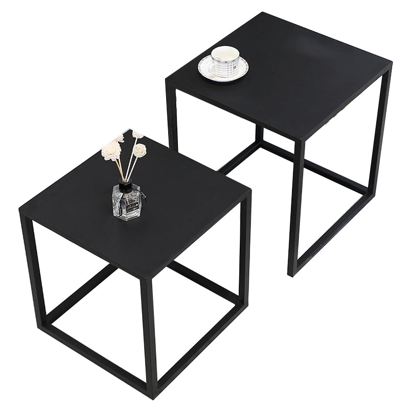 Frame 2 Nesting Coffee Table Mid-Century Metal Square Cocktail Table Clearhalo 'Coffee & Accent Tables' 'Coffee Tables' 'coffee_tables' 'furn' 'furn_coffee_tables' 'Furniture' 'Living Room Furniture' 6236530