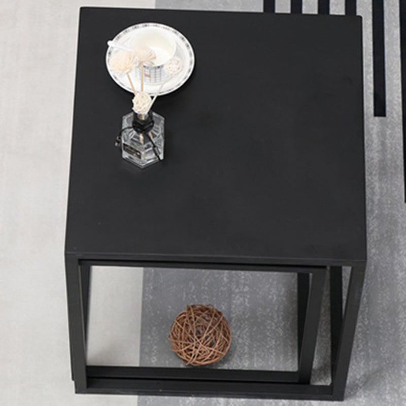 Frame 2 Nesting Coffee Table Mid-Century Metal Square Cocktail Table Clearhalo 'Coffee & Accent Tables' 'Coffee Tables' 'coffee_tables' 'furn' 'furn_coffee_tables' 'Furniture' 'Living Room Furniture' 6236538