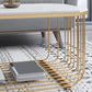 Gold Metal Frame Coffee Table Luxurious Cocktail Table with Storage Clearhalo 'Coffee & Accent Tables' 'Coffee Tables' 'coffee_tables' 'furn' 'furn_coffee_tables' 'Furniture' 'Living Room Furniture' 6236549