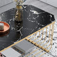 Gold Metal Frame Coffee Table Luxurious Cocktail Table with Storage Clearhalo 'Coffee & Accent Tables' 'Coffee Tables' 'coffee_tables' 'furn' 'furn_coffee_tables' 'Furniture' 'Living Room Furniture' 6236551