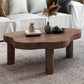 Nordic Coffee Table 3 Legs Solid Wood Geometric Single Coffee Table Walnut Clearhalo 'Coffee & Accent Tables' 'Coffee Tables' 'coffee_tables' 'furn' 'furn_coffee_tables' 'Furniture' 'Living Room Furniture' 6236558