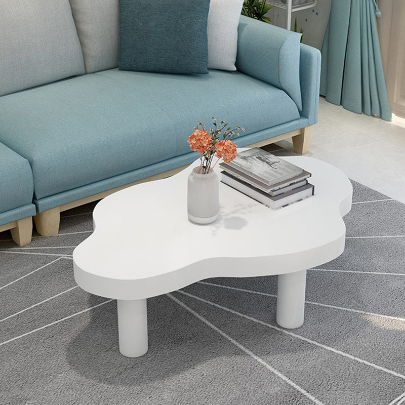 Nordic Coffee Table 3 Legs Solid Wood Geometric Single Coffee Table Clearhalo 'Coffee & Accent Tables' 'Coffee Tables' 'coffee_tables' 'furn' 'furn_coffee_tables' 'Furniture' 'Living Room Furniture' 6236561