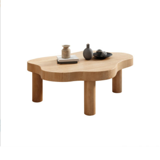 Tavolino nordico 3 gambe tavolino geometrico in legno massiccio